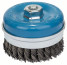 Cup brush with bundles of steel wire, 100 mm 100 mm, 0.8 mm, M14
