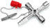 Profi-Key 4-beam cross key for standard cabinets and locking systems, L-90 mm