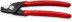 KNIPEX StepCut кабелерез, ступенчатый рез, рез: кабель Ø 15 мм (50 мм², AWG 1/0), L-160 мм, чёрный, обливные рукоятки