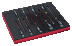 Fit&Go Set of slotted screwdrivers in a bed, 9 pcs