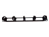 Cable organizer Ripo VT-0202-M1003-5 metal, black