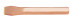 Chisel flat 6-sided 300x28 intrinsically safe alloy BeCu 232-1016, HORTZ