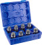 A set of threading heads for manipulators ETM-24/PTM-24, GTS24, ISO 529, M6-M24, 8 pcs.