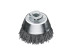 Corrugated cup brush, D65 mm, M14 fit, nylon abrasive SIC K 80/1,2 mm