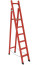 SSS-2.3T dielectric stepladder with symmetrical support, Telecom, h=2300mm, h work platform=1400mm, steps.6