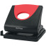 Berlingo "Office Soft" hole punch 20 l., plastic, red, with ruler
