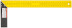Угольник столярный желтый 400 мм