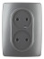 Розетка ЭРА Серия 12 12-2107-12 двойная без заземления 2X2P16A-250В IP20 графит