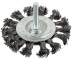 Straight disc corkscrew, with stud, 75 mm twisted steel wire