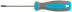 Screwdriver, CrV steel, rubberized handle PH0 x 75 mm
