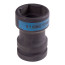 End impact head 1", Square 20 mm x Hex 41 mm, footboard KING TONY 85452041M