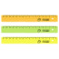 Ruler 16cm STAMM "Neon", for left-handed, plastic, assorted, European weight