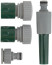 Watering set 4 pcs 3/4" (watering nozzle,connector, connector with hitchhiker, external adapter)