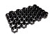 Lawn grate for garden paths and parking 1 piece set color Black