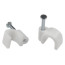 Plastic bracket ERA NO-225-275 fixing round 5 mm white (10 pcs/pack)