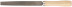 File, wooden handle, flat 150 mm