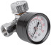 Air supply regulator with pressure gauge