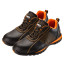 Working sneakers, r-r 42, leather, black and orange, SB, steel toe