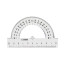 Protractor 10cm, 180° STAMM, transparent colorless