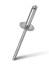 Rivet exhaust open MESSER aluminum/steel AlMg 3,5% St Enlarged rim. 4.0X6X12 mm (package 500 pcs.)