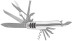 Folding knife, stainless steel blade 12 functions