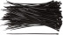 Хомуты нейлоновые для проводов, черные 100 шт., 7,6х300 мм