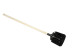Shovel sand shovel with stiffening ribs (Spring steel) on a wooden handle