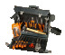A set of tools for an electrician in a leather bag, 34 pcs.