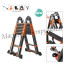 The ladder is a telescopic stepladder. MI PRO MAX 4.1+4.1m 10st. wide step