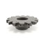 Three-sided milling cutter 125 x 12-14 x 32 with mechanical fastening 4gr. pl. SPMT 09T308 Z=14 (2x7) with flange AS290-R125.1214.07.B32 "Russian Tool" (RI)