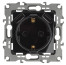 Розетка ЭРА Серия 12 12-4109-06 2P+E 16A-250В штор. с 2xUSB 5В-3А чёрный