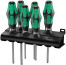335/350/355/6 Kraftform Plus Lasertip Screwdriver Set + Stand, 6 items
