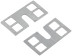Fasteners for plaster lighthouses, metal "Kremmer", set of 100 pieces