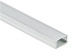 SIRIUS-1407S aluminum overhead profile with screen, aluminum color, 3m, AKS