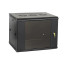 Шкаф телекоммуникационный Ripo 066045GM/B 19" настенный 6U 600х450 черный, дверь стекло