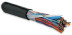 UUTP50-C3-S24-OUT-PE-BK (UTP50-C3-SOLID-OUTDOOR) Twisted pair cable, unshielded U/UTP, Category 3, 50 pairs (24 AWG), single core (solid), external, UV PE, -40°C - +50°C, Black