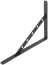 Corner bracket reinforced black 350x250 mm
