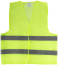 Yellow signal vest, 2 horizontal stripes, 60 gr., size XXXL