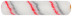 Ролик полиакрил. "мини" Профи, белый с серой и красной полосками, диам.15/35 мм, ворс 10 мм, 150 мм