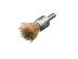 Brush, corrugated brush, D12 mm, shank 6 mm, length 60 mm, brass corrugated wire MES 0.30 mm, length of the working part 20 mm