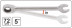 Combination ratchet wrench *24 (Avtodor) 30024