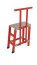 SVP-0.9-P fiberglass with vertical supports footrest h=900mm, handrail, 2 steps, collapsible, platform 600x600mm