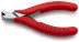 Wire cutters for electronics, cutting edges without chamfer, spring, cut: provol. soft. Ø 1.4 mm, cf. Ø 0.8 mm, L-115 mm, 1-K handles