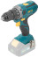 Acc power drill. 20 V; 0-400/1400 rpm; 40 Nm; 1.4 kg; Res. tilt, without battery; box