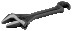 Adjustable wrench with hook, 10"