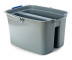ACG Window cleaning bucket 2 sections of 10 liters each, double, grey, without wheels 1025350