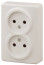 Розетка ЭРА Эксперт 11-2202-02 двойная 2х2P 16A-250В IP20 ОУ слоновая кость