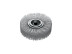 Cylindrical corrugated brush, D100 mm, width 25 mm, nylon RA 0.80 mm, landing hole 12 mm
