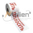 Signal tape "Heating system" LST 200 with the logo "Attention! Heating network" width 200mm, thickness 200mm, length 250m color white-red RASPBERRY