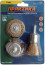 A set of 3 pcs PRACTICE cord brushes for drills, soft, 50mm bowls, 50mm radial, 25mm brush, blister (773-491)